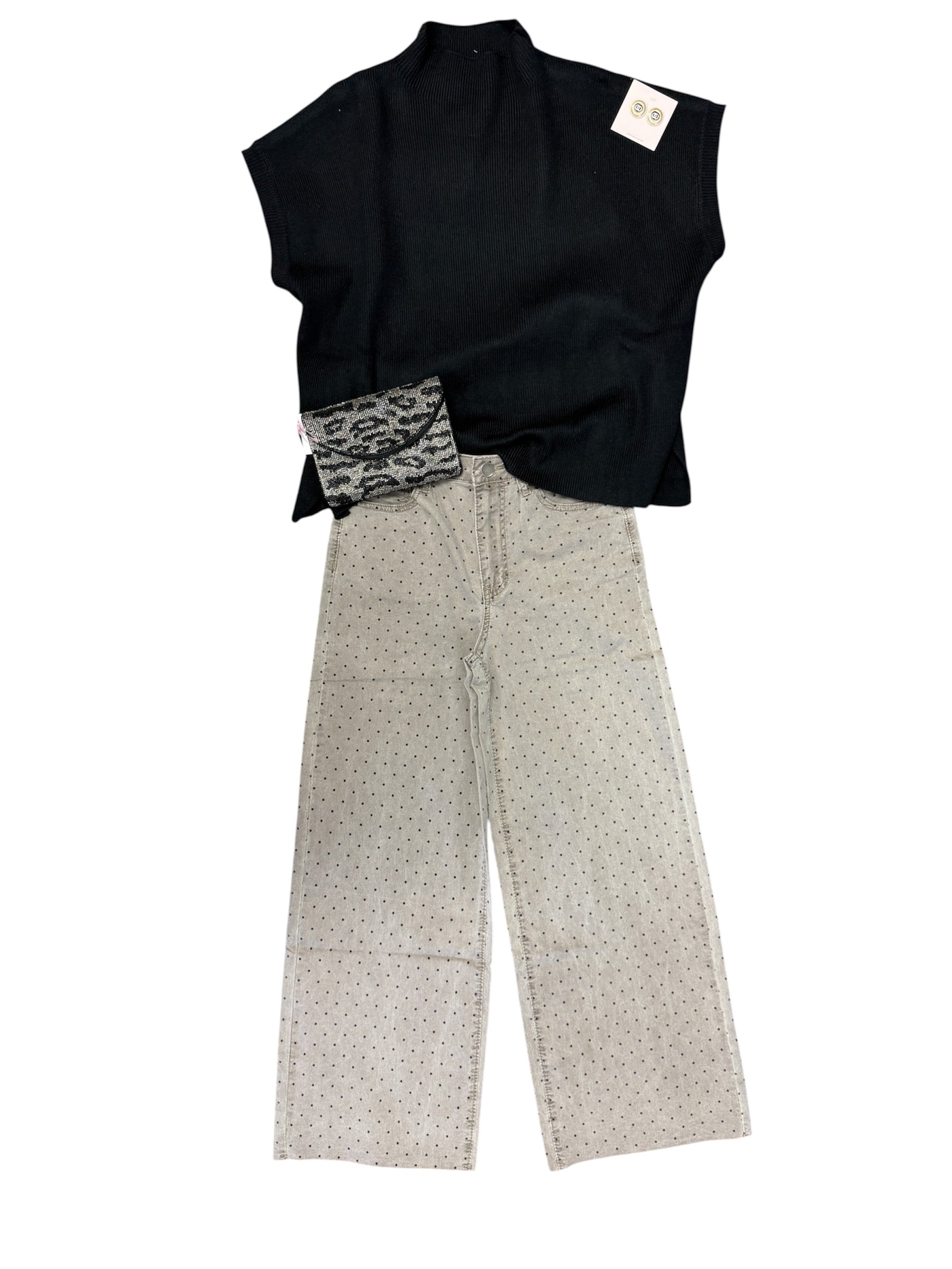 Mocha Dot Jeans-230 Pants-Simply Stylish Boutique-Simply Stylish Boutique | Women’s & Kid’s Fashion | Paducah, KY