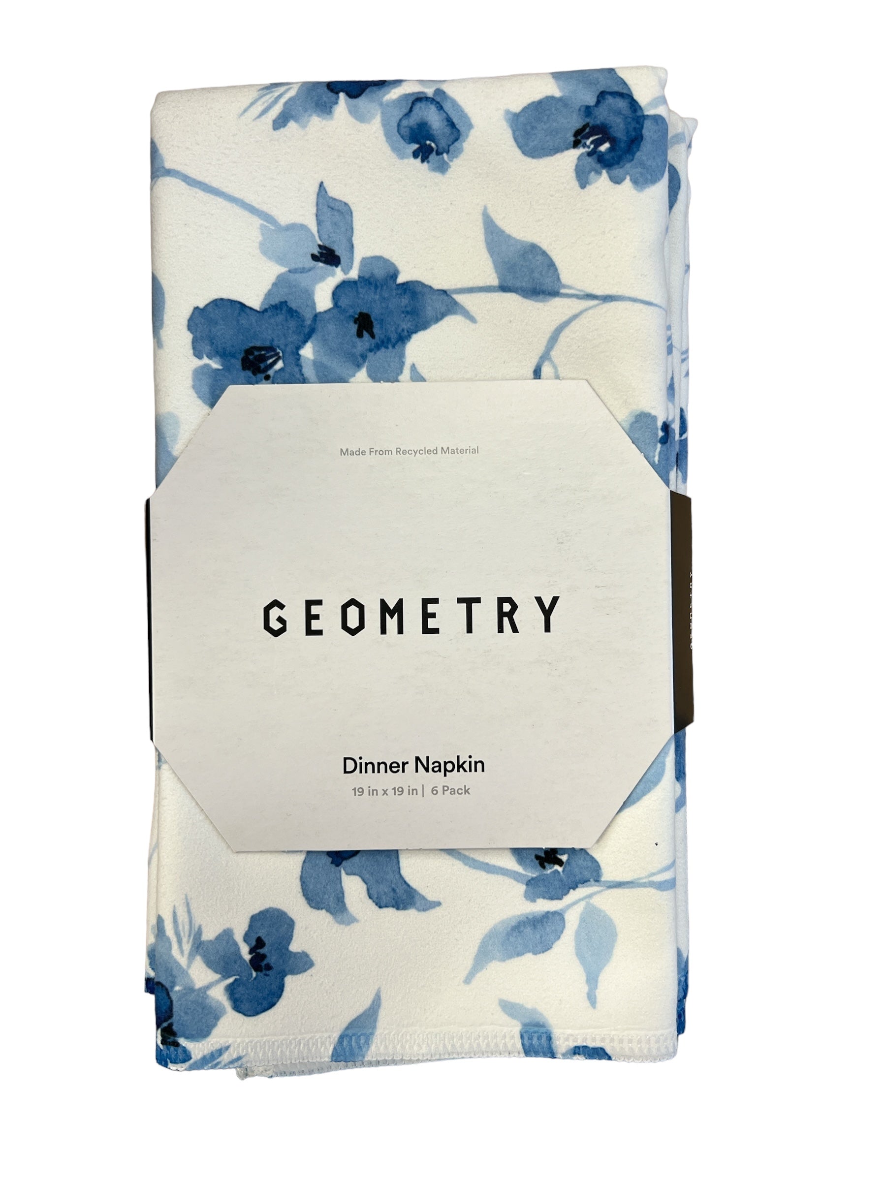 Blue Floral Dinner Napkins-510 General Gifts-Geometry-Simply Stylish Boutique | Women’s & Kid’s Fashion | Paducah, KY