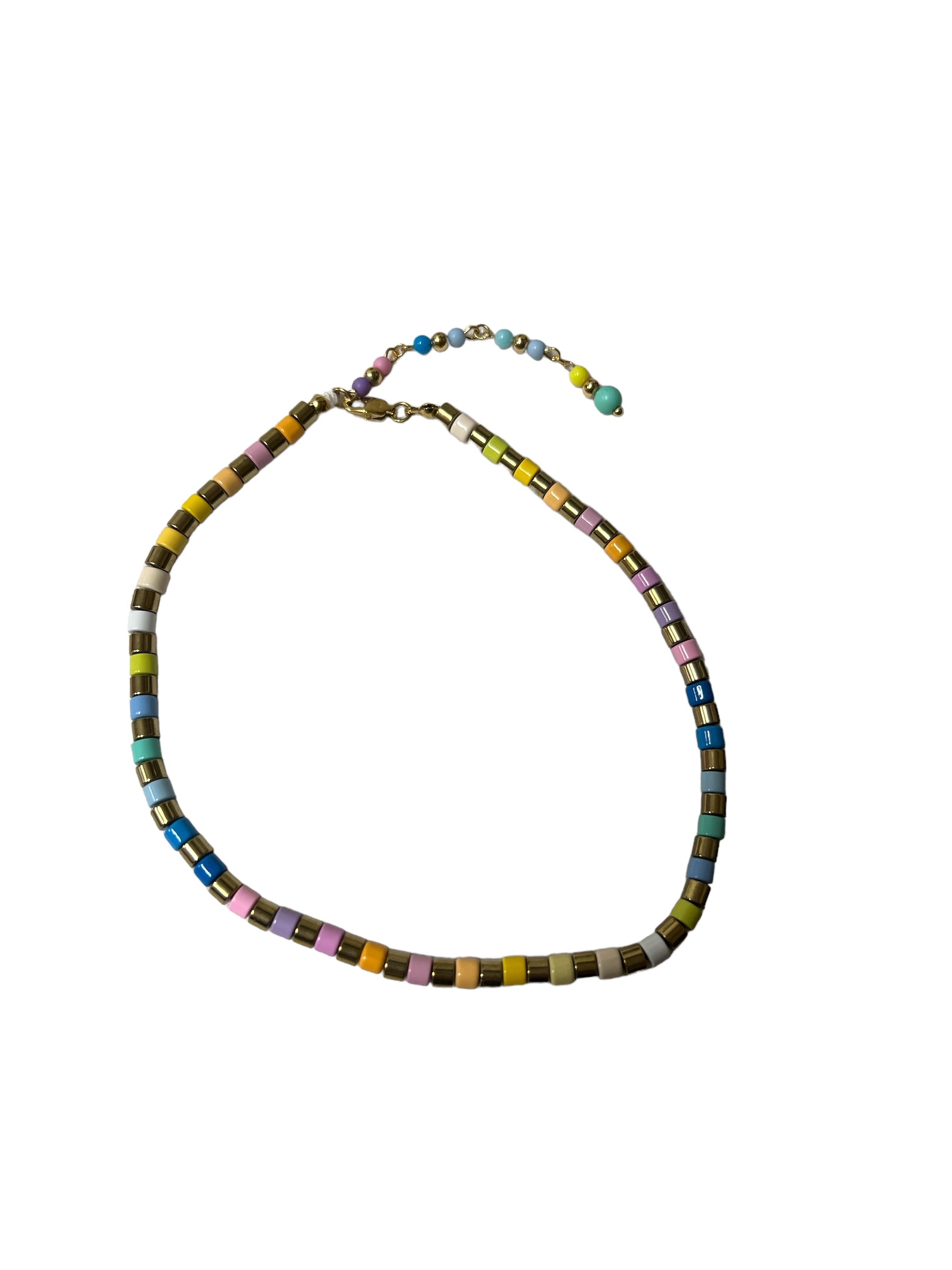 Pastel & Gold Necklace-410 Jewelry-Malibu Sugar-Simply Stylish Boutique | Women’s & Kid’s Fashion | Paducah, KY