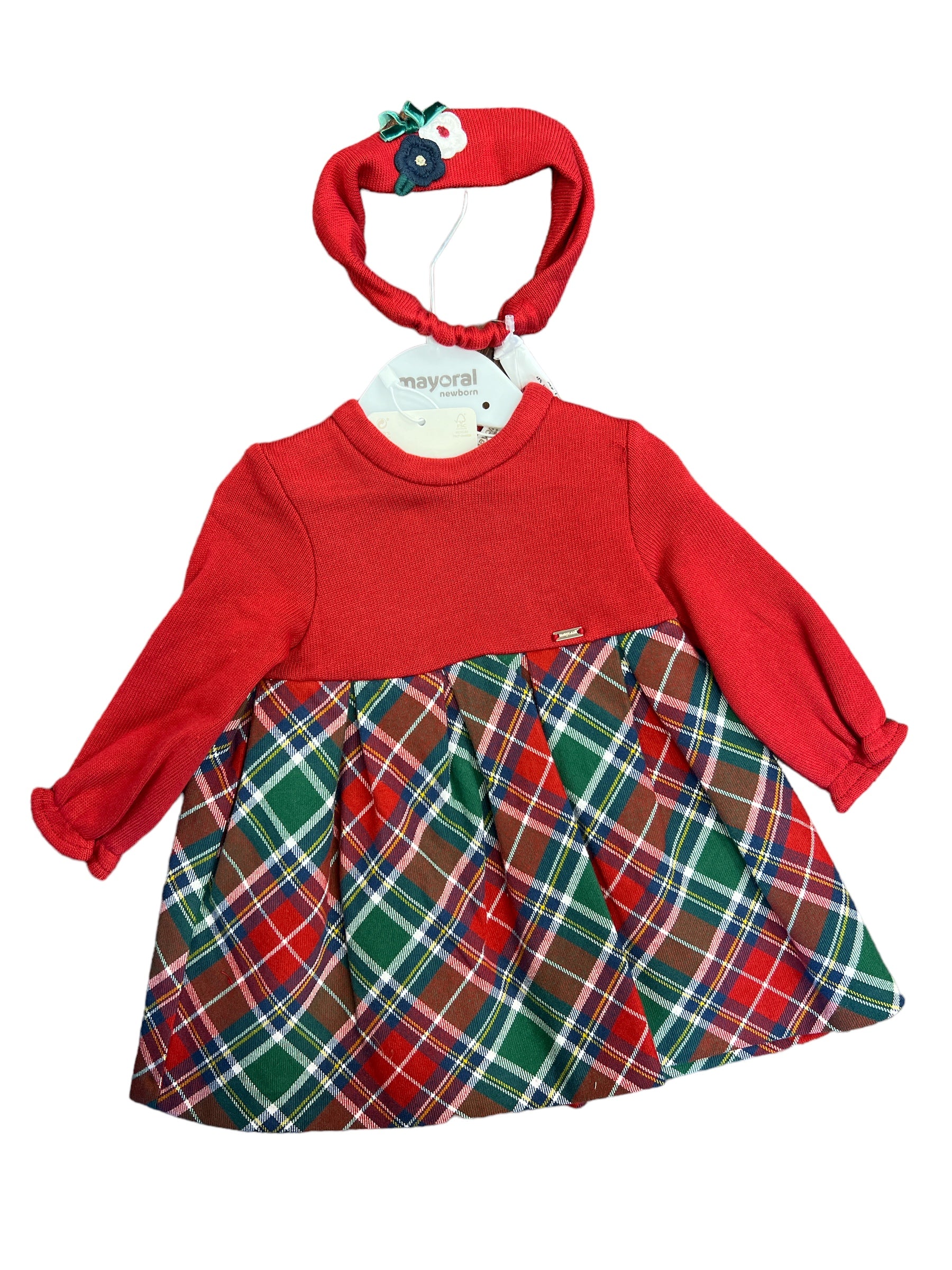 Plaid Knit Dress-520 Baby & Kids Gifts-Simply Stylish Boutique-Simply Stylish Boutique | Women’s & Kid’s Fashion | Paducah, KY