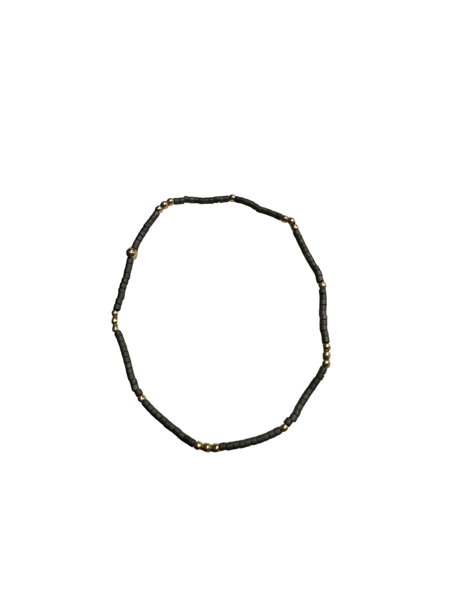 2mm Newport Graphite + Gold Filled Waterproof Bracelet-410 Jewelry-Erin Gray-Simply Stylish Boutique | Women’s & Kid’s Fashion | Paducah, KY