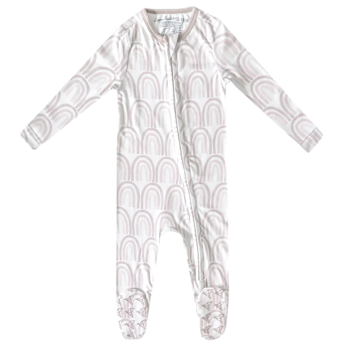 Bliss Zip-Up Footie-520 Baby & Kids Gifts-copper pearl-Simply Stylish Boutique | Women’s & Kid’s Fashion | Paducah, KY