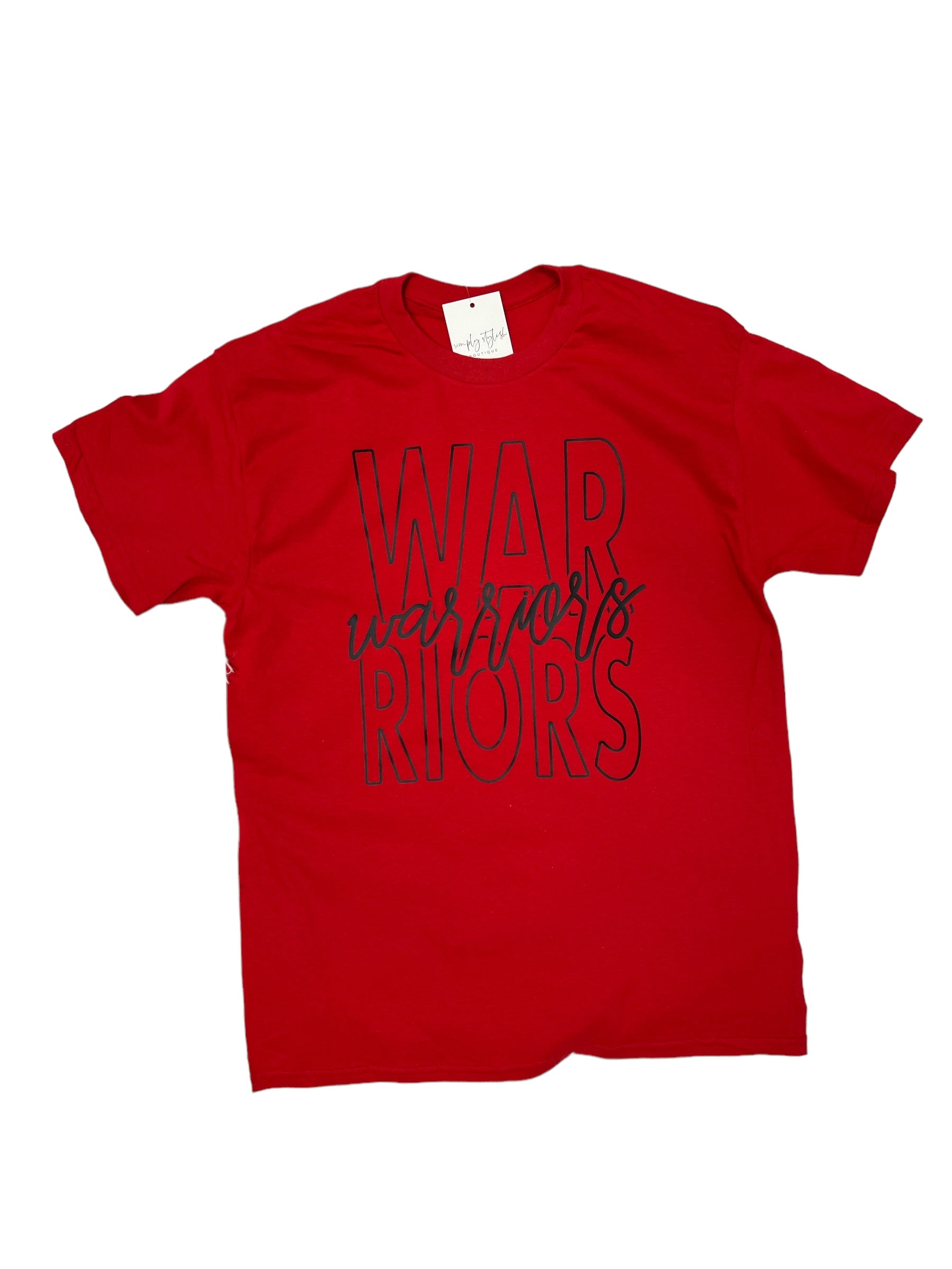 Warrior Red Tee-110 Graphic Tee-Simply Stylish Boutique-Simply Stylish Boutique | Women’s & Kid’s Fashion | Paducah, KY