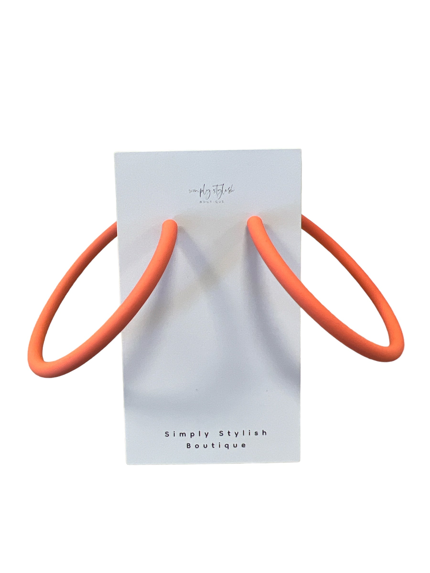 Orange Hoop-410 Jewelry-Simply Stylish Boutique-Simply Stylish Boutique | Women’s & Kid’s Fashion | Paducah, KY