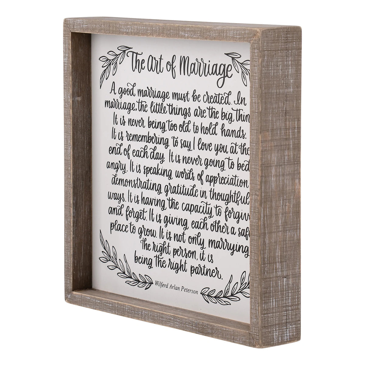 Art of Marriage Framed Board - Large-510 General Gifts-Simply Stylish Boutique-Simply Stylish Boutique | Women’s & Kid’s Fashion | Paducah, KY