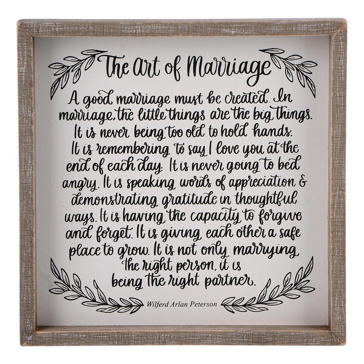 Art of Marriage Framed Board - Large-510 General Gifts-Simply Stylish Boutique-Simply Stylish Boutique | Women’s & Kid’s Fashion | Paducah, KY