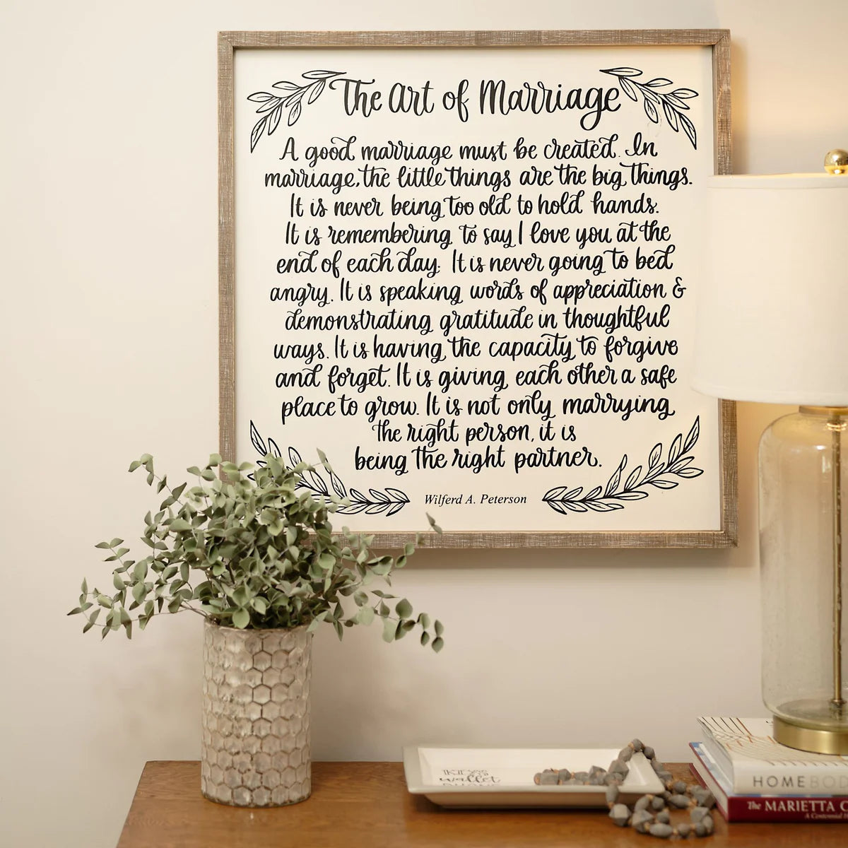 Art of Marriage Framed Board - Large-510 General Gifts-Simply Stylish Boutique-Simply Stylish Boutique | Women’s & Kid’s Fashion | Paducah, KY