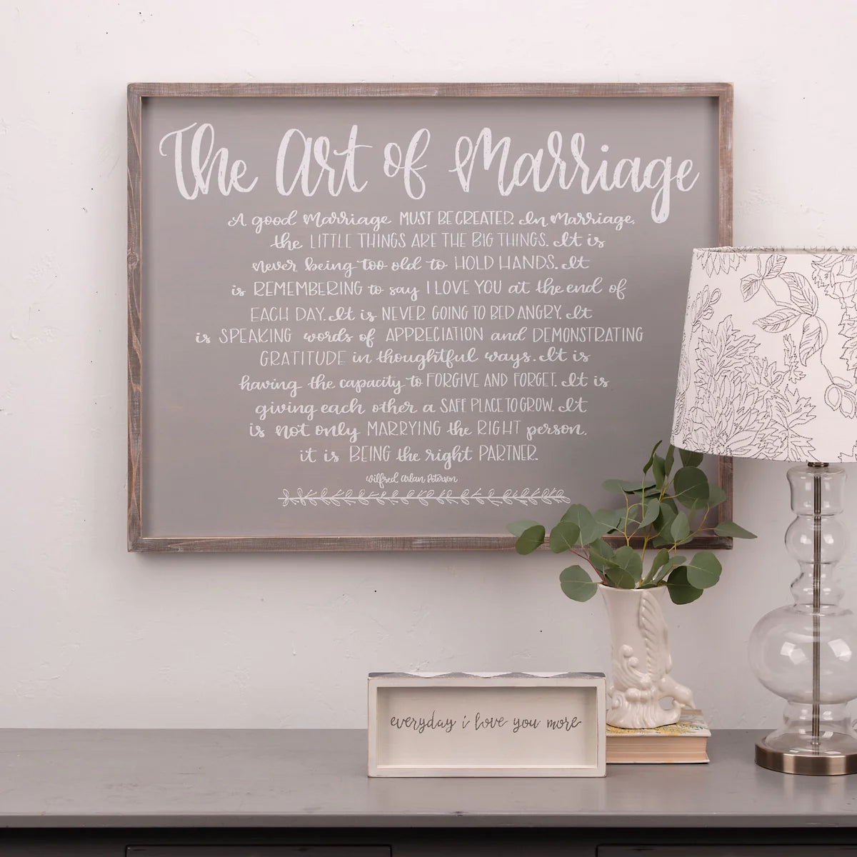 Art of Marriage Framed Board - Large-510 General Gifts-Simply Stylish Boutique-Simply Stylish Boutique | Women’s & Kid’s Fashion | Paducah, KY