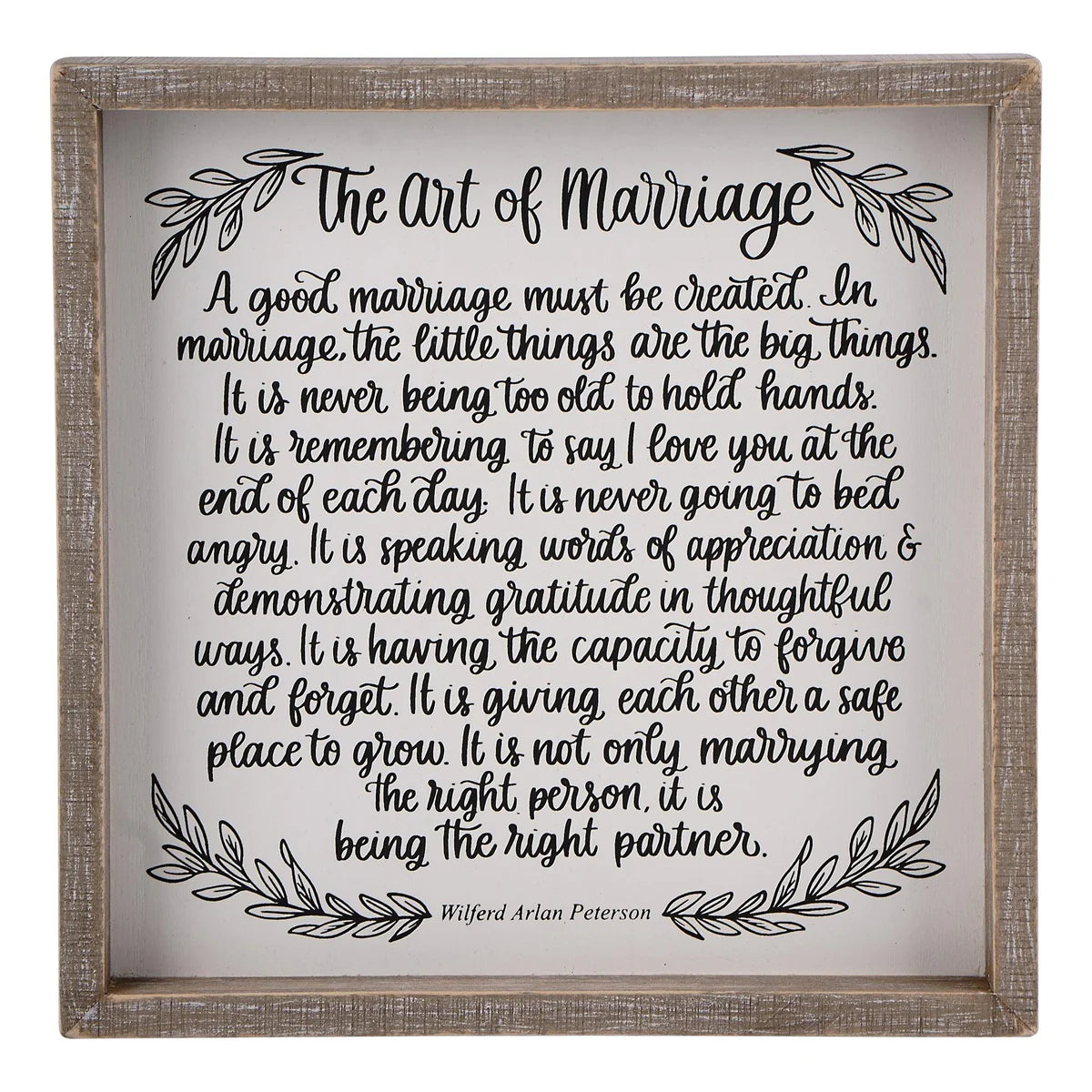 Art of Marriage Framed Board - Small-510 General Gifts-Simply Stylish Boutique-Simply Stylish Boutique | Women’s & Kid’s Fashion | Paducah, KY