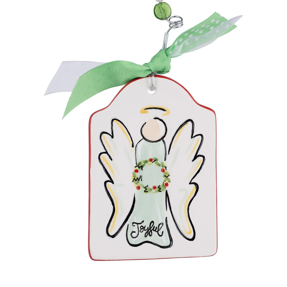 Joyful Angel Flat Ornament-540 Holiday/Seasonal-Simply Stylish Boutique-Simply Stylish Boutique | Women’s & Kid’s Fashion | Paducah, KY