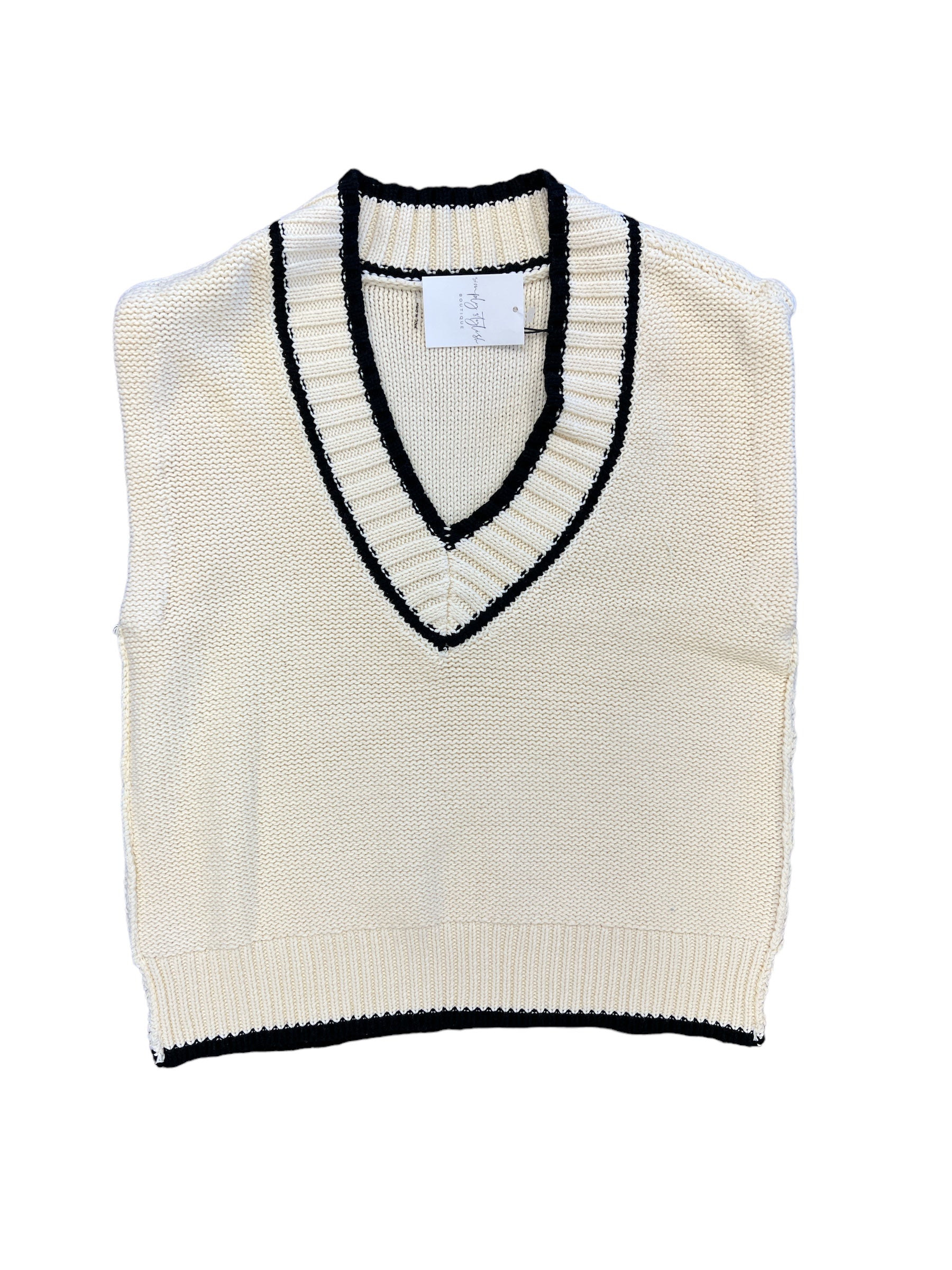 Kinsley Sweater Vest-140 Sweaters, Cardigans & Sweatshirts-Simply Stylish Boutique-Simply Stylish Boutique | Women’s & Kid’s Fashion | Paducah, KY
