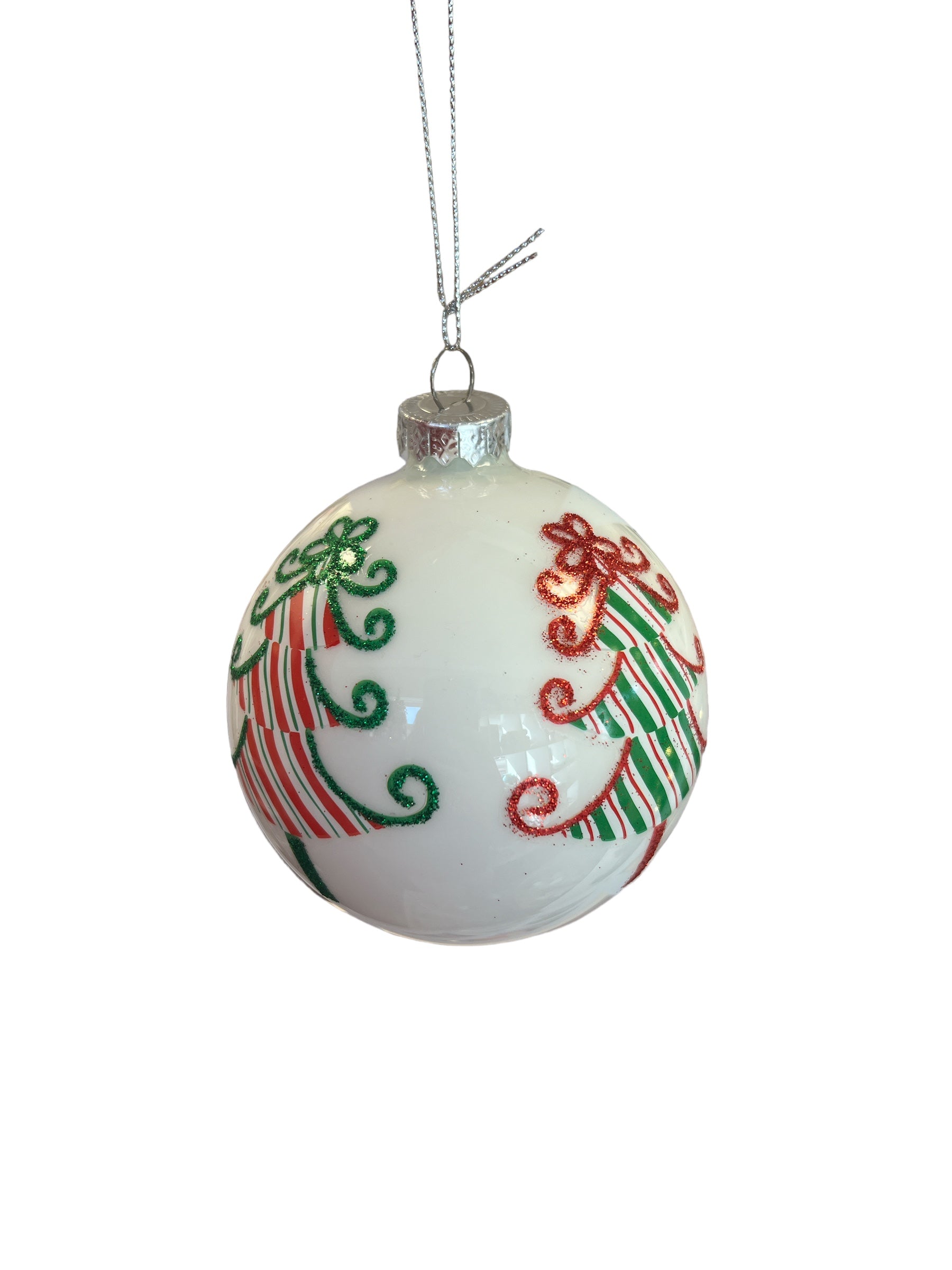 Glass Tree Ball Ornament-540 Holiday/Seasonal-Simply Stylish Boutique-Simply Stylish Boutique | Women’s & Kid’s Fashion | Paducah, KY