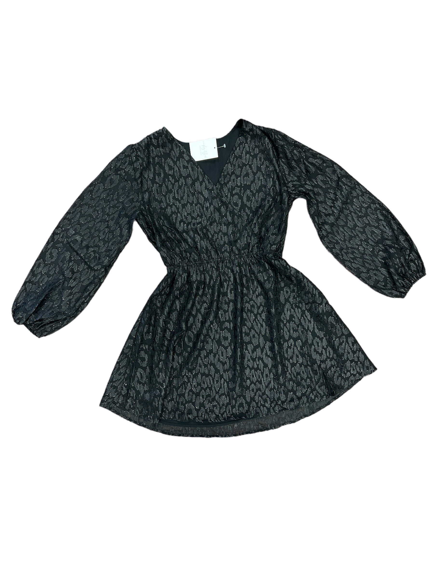 Black Jacquard Dress-310 Dresses-Simply Stylish Boutique-Simply Stylish Boutique | Women’s & Kid’s Fashion | Paducah, KY