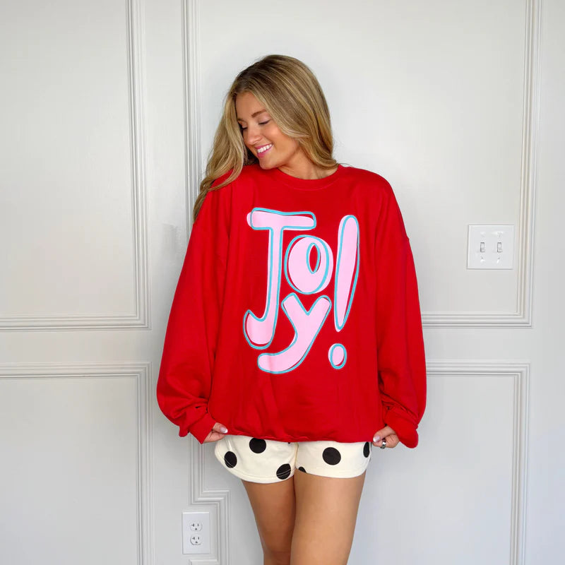 Joy! Sweatshirt-140 Sweaters, Cardigans & Sweatshirts-Simply Stylish Boutique-Simply Stylish Boutique | Women’s & Kid’s Fashion | Paducah, KY