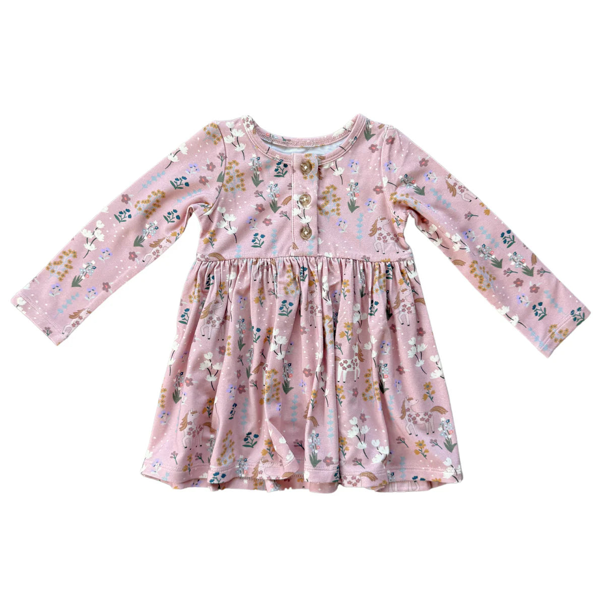Long Sleeve Henley Dress-520 Baby & Kids Gifts-Simply Stylish Boutique-Simply Stylish Boutique | Women’s & Kid’s Fashion | Paducah, KY