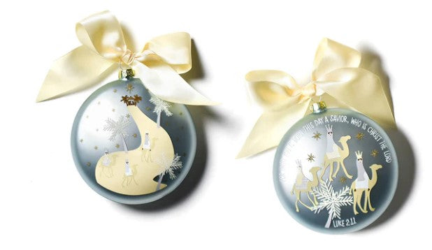 Birth Of Christ - Luke 2:11 Glass Ornament-540 Holiday/Seasonal-Simply Stylish Boutique-Simply Stylish Boutique | Women’s & Kid’s Fashion | Paducah, KY