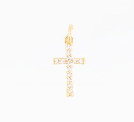 Pave Cross Charm-410 Jewelry-Simply Stylish Boutique-Simply Stylish Boutique | Women’s & Kid’s Fashion | Paducah, KY