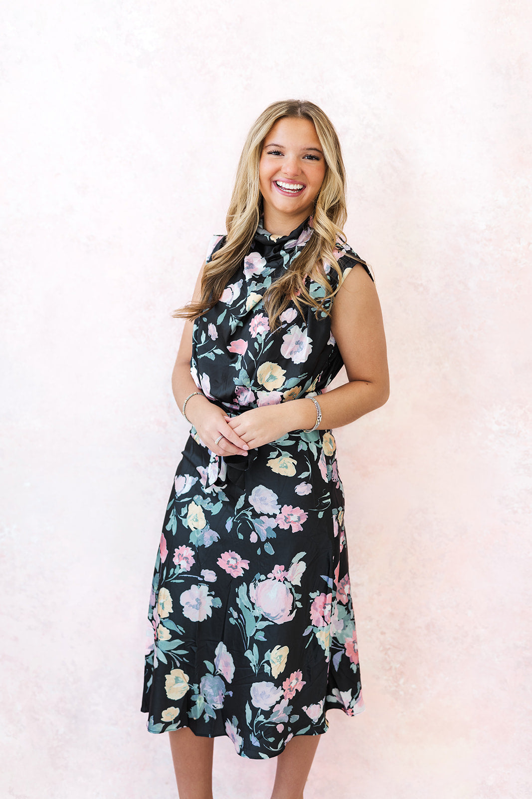 Twilight Floral Dress-310 Dresses-Simply Stylish Boutique-Simply Stylish Boutique | Women’s & Kid’s Fashion | Paducah, KY