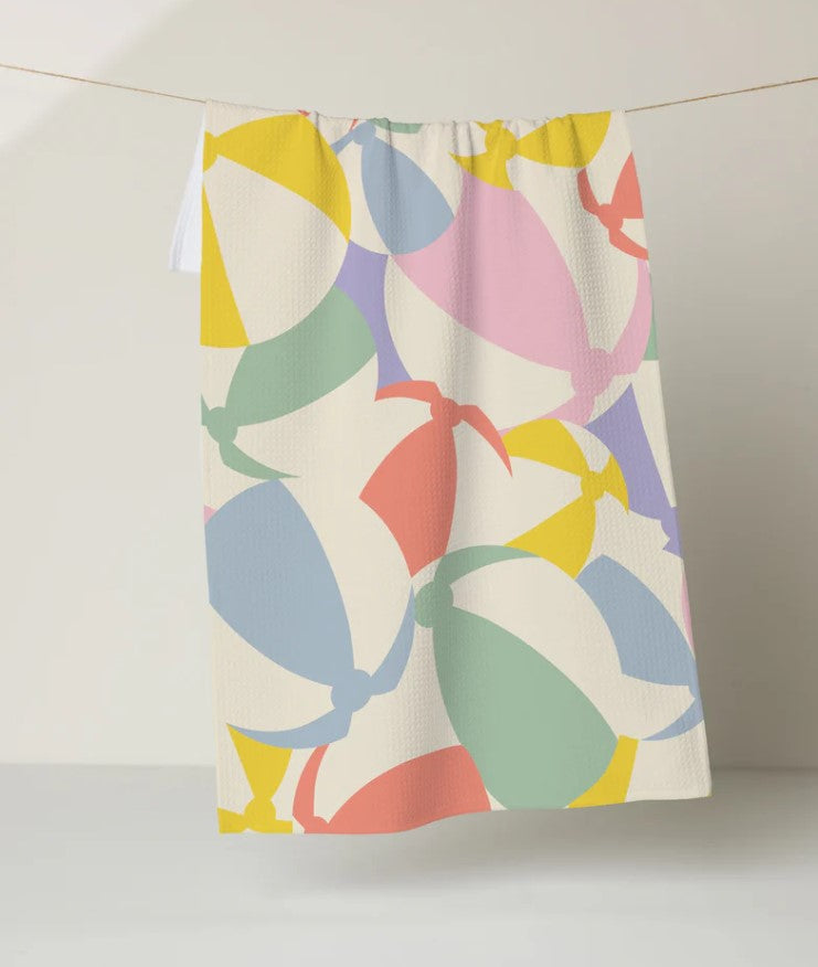Beach Ball Tea Towel-510 General Gifts-Simply Stylish boutique-Simply Stylish Boutique | Women’s & Kid’s Fashion | Paducah, KY