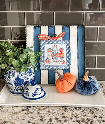Blue Pumpkin Topiary Mini-540 Holiday/Seasonal-Simply Stylish Boutique-Simply Stylish Boutique | Women’s & Kid’s Fashion | Paducah, KY