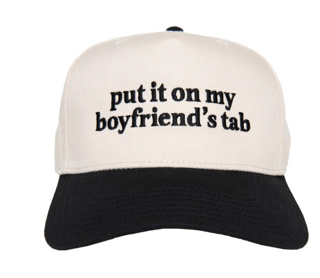 Put It On My Boyfriends Tab Trucker-430 Hats & Hair-Simply Stylish Boutique-Simply Stylish Boutique | Women’s & Kid’s Fashion | Paducah, KY