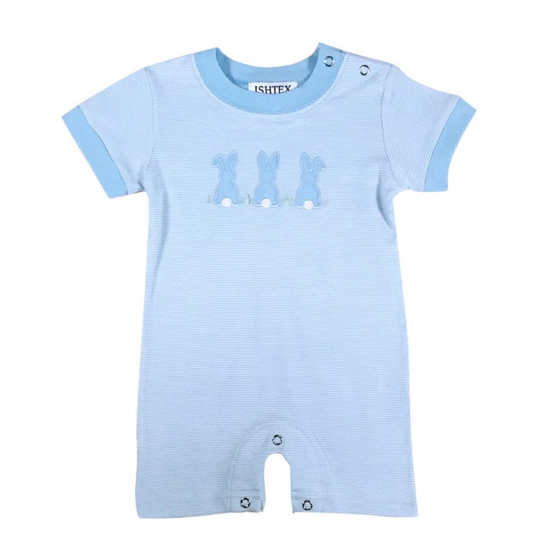 Bunny Boys Romper-520 Baby & Kids Gifts-Simply Stylish Boutique-Simply Stylish Boutique | Women’s & Kid’s Fashion | Paducah, KY