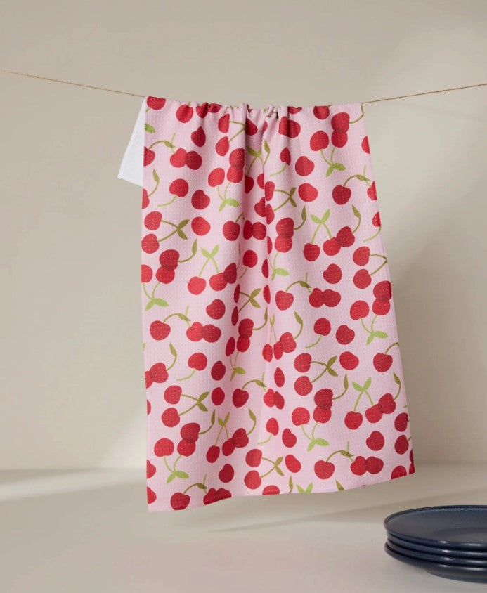 Cheery Cherries Tea Towel-510 General Gifts-Simply Stylish Boutique-Simply Stylish Boutique | Women’s & Kid’s Fashion | Paducah, KY