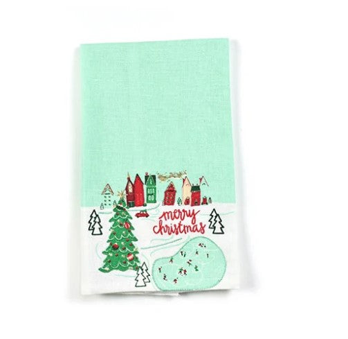 Christmas In The Village Town Hand Towel-540 Holiday/Seasonal-Simply Stylish boutique-Simply Stylish Boutique | Women’s & Kid’s Fashion | Paducah, KY