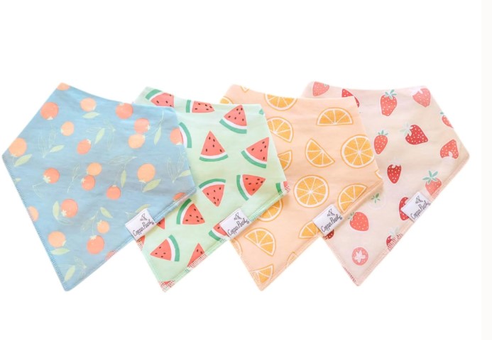 Clementine Bandana Bib Set-520 Baby & Kids Gifts-Simply Stylish Boutique-Simply Stylish Boutique | Women’s & Kid’s Fashion | Paducah, KY