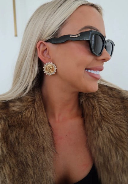 Love Each Other More Coin Earrings-410 Jewelry-Simply Stylish Boutique-Simply Stylish Boutique | Women’s & Kid’s Fashion | Paducah, KY