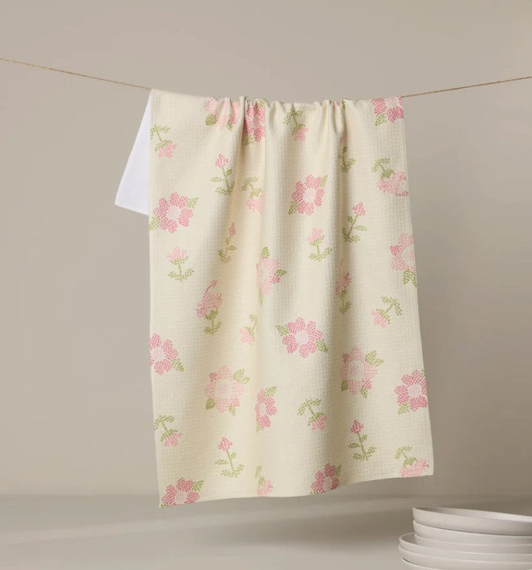 Cross Stitch Tea Towel-510 General Gifts-Simply Stylish Boutique-Simply Stylish Boutique | Women’s & Kid’s Fashion | Paducah, KY