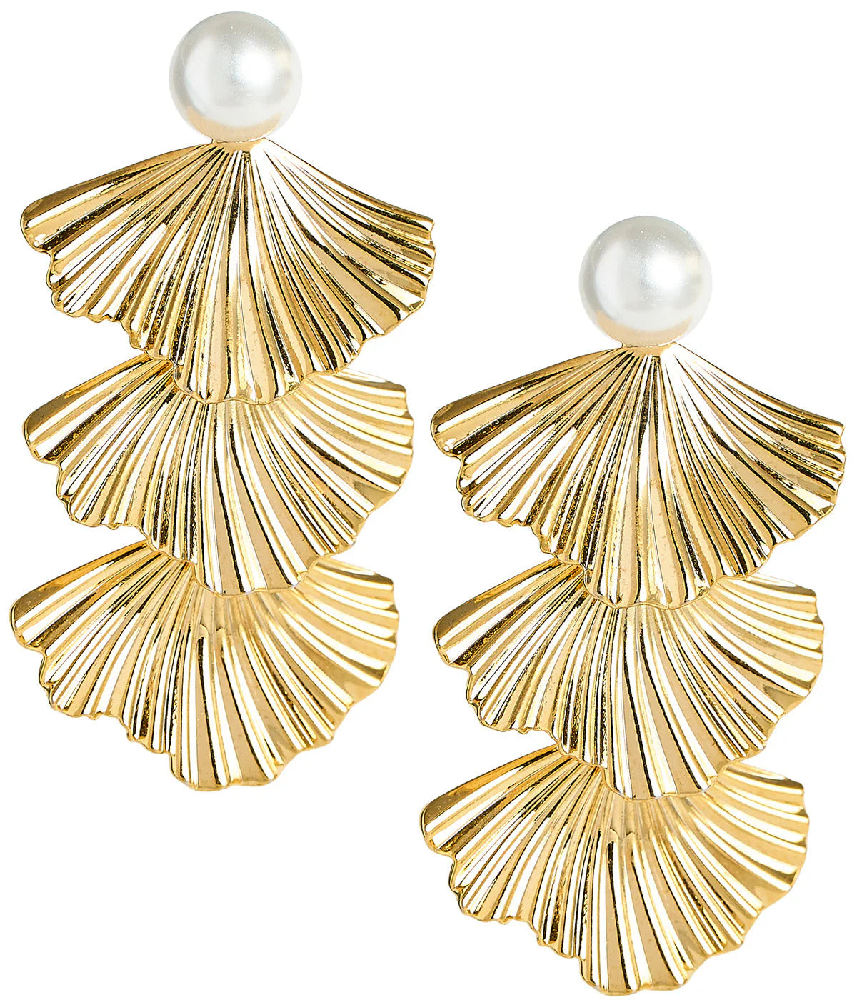 Delilah Fan Earring-410 Jewelry-Simply Stylish Boutique-Simply Stylish Boutique | Women’s & Kid’s Fashion | Paducah, KY