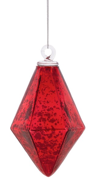 Red Diamond Shape Ornament-540 Holiday/Seasonal-Simply Stylish Boutique-Simply Stylish Boutique | Women’s & Kid’s Fashion | Paducah, KY