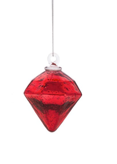 Red Diamond Shape Ornament-540 Holiday/Seasonal-Simply Stylish Boutique-Simply Stylish Boutique | Women’s & Kid’s Fashion | Paducah, KY