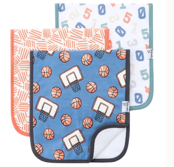 Dunk Burp Cloth Set-520 Baby & Kids Gifts-Simply Stylish Boutique-Simply Stylish Boutique | Women’s & Kid’s Fashion | Paducah, KY