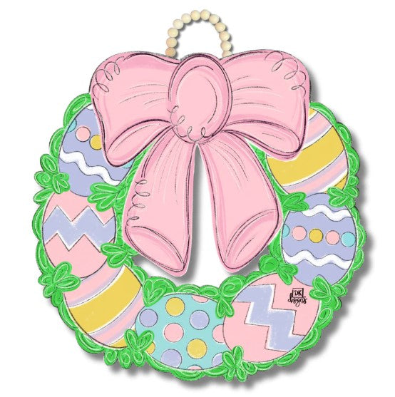Easter Egg Wreath Door Hanger-510 General Gifts-Simply Stylish Boutique-Simply Stylish Boutique | Women’s & Kid’s Fashion | Paducah, KY