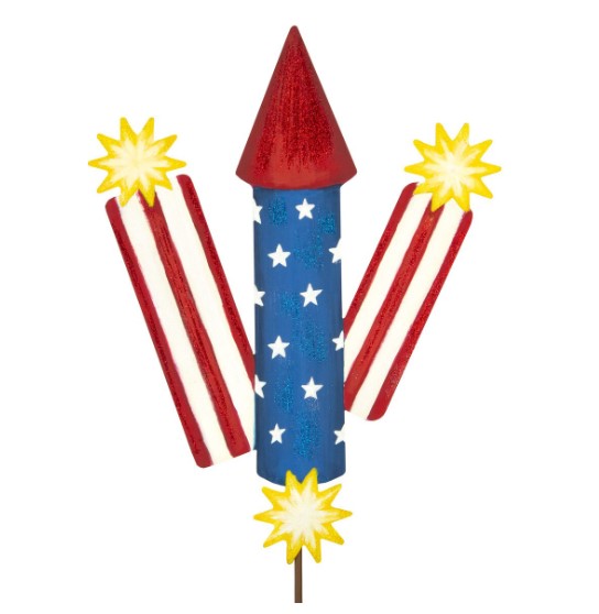 Firecracker & Rocket Stake-510 General Gifts-Simply Stylish Boutique-Simply Stylish Boutique | Women’s & Kid’s Fashion | Paducah, KY