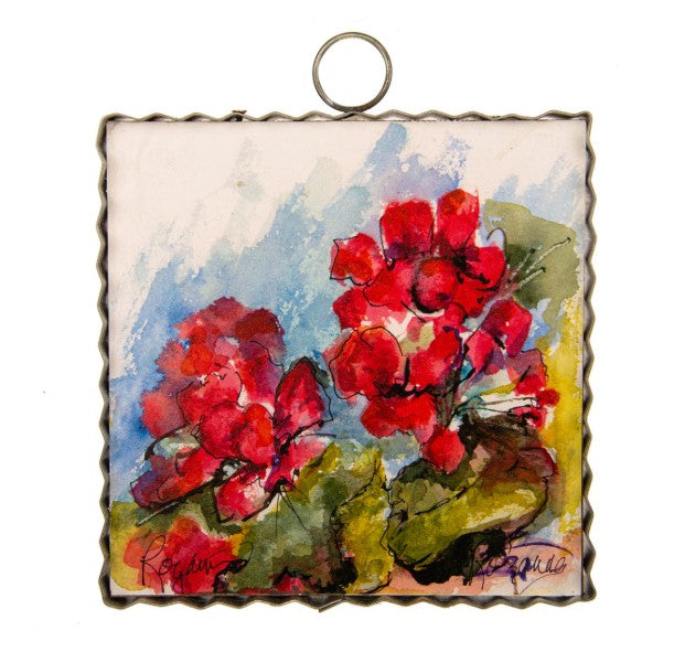 Mini Bucket of Geraniums Print-510 General Gifts-Simply Stylish Boutique-Simply Stylish Boutique | Women’s & Kid’s Fashion | Paducah, KY