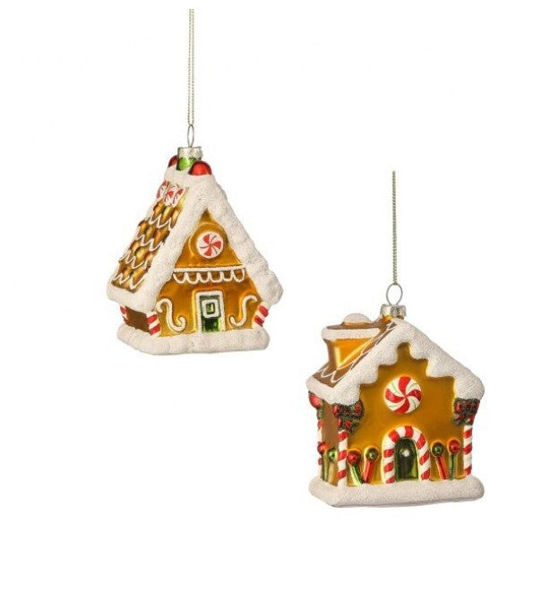 4.5" Gingerbread House Ornament-540 Holiday/Seasonal-Simply Stylish Boutique-Simply Stylish Boutique | Women’s & Kid’s Fashion | Paducah, KY