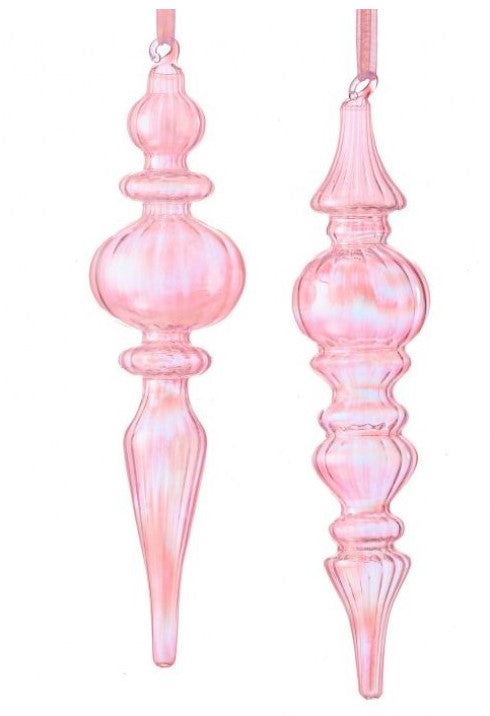 9.5" Glass Finial Ornament-540 Holiday/Seasonal-Simply Stylish Boutique-Simply Stylish Boutique | Women’s & Kid’s Fashion | Paducah, KY