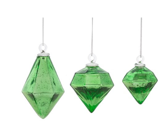 Green Diamond Ornaments-540 Holiday/Seasonal-Simply Stylish Boutique-Simply Stylish Boutique | Women’s & Kid’s Fashion | Paducah, KY