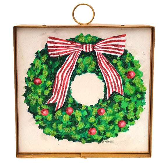Green Wreath Red Balls Mini-540 Holiday/Seasonal-Simply Stylish boutique-Simply Stylish Boutique | Women’s & Kid’s Fashion | Paducah, KY
