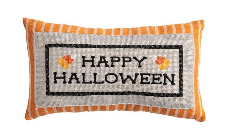 Happy Halloween Embroidered Pillow-510 General Gifts-Simply Stylish Boutique-Simply Stylish Boutique | Women’s & Kid’s Fashion | Paducah, KY