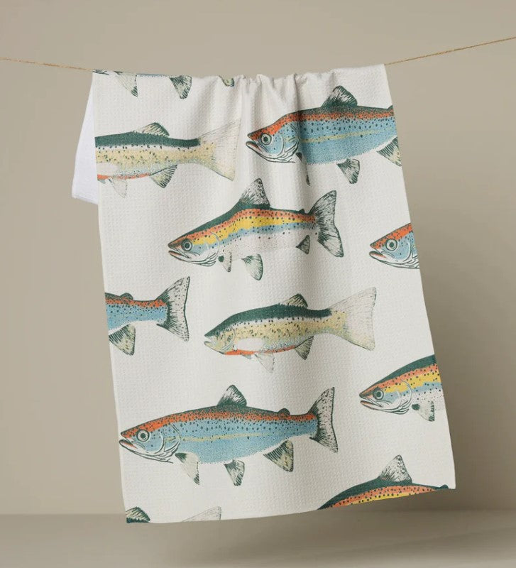 Hooked On Fishing Tea Towel-510 General Gifts-Simply Stylish Boutique-Simply Stylish Boutique | Women’s & Kid’s Fashion | Paducah, KY