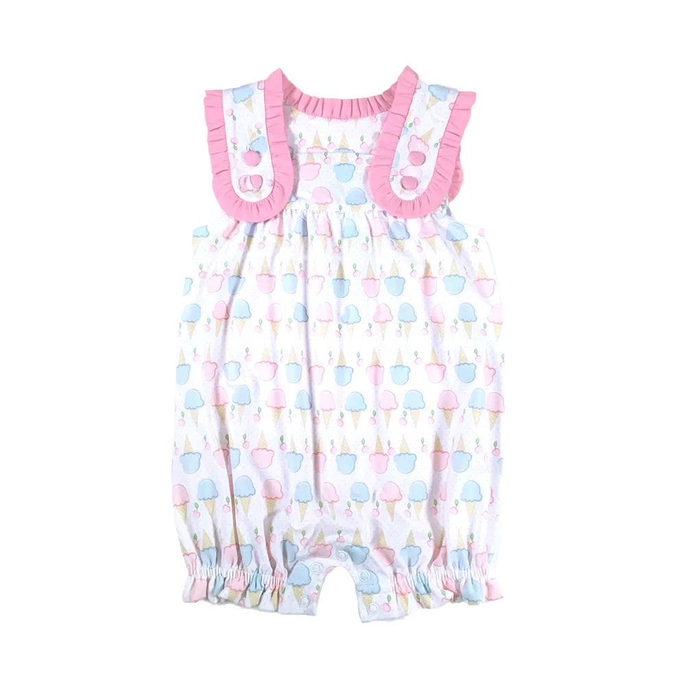 Ice Cream Romper-520 Baby & Kids Gifts-Simply Stylish Boutique-Simply Stylish Boutique | Women’s & Kid’s Fashion | Paducah, KY