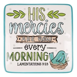 Mercies Are New Trinket Tray-510 General Gifts-Simply Stylish Boutique-Simply Stylish Boutique | Women’s & Kid’s Fashion | Paducah, KY