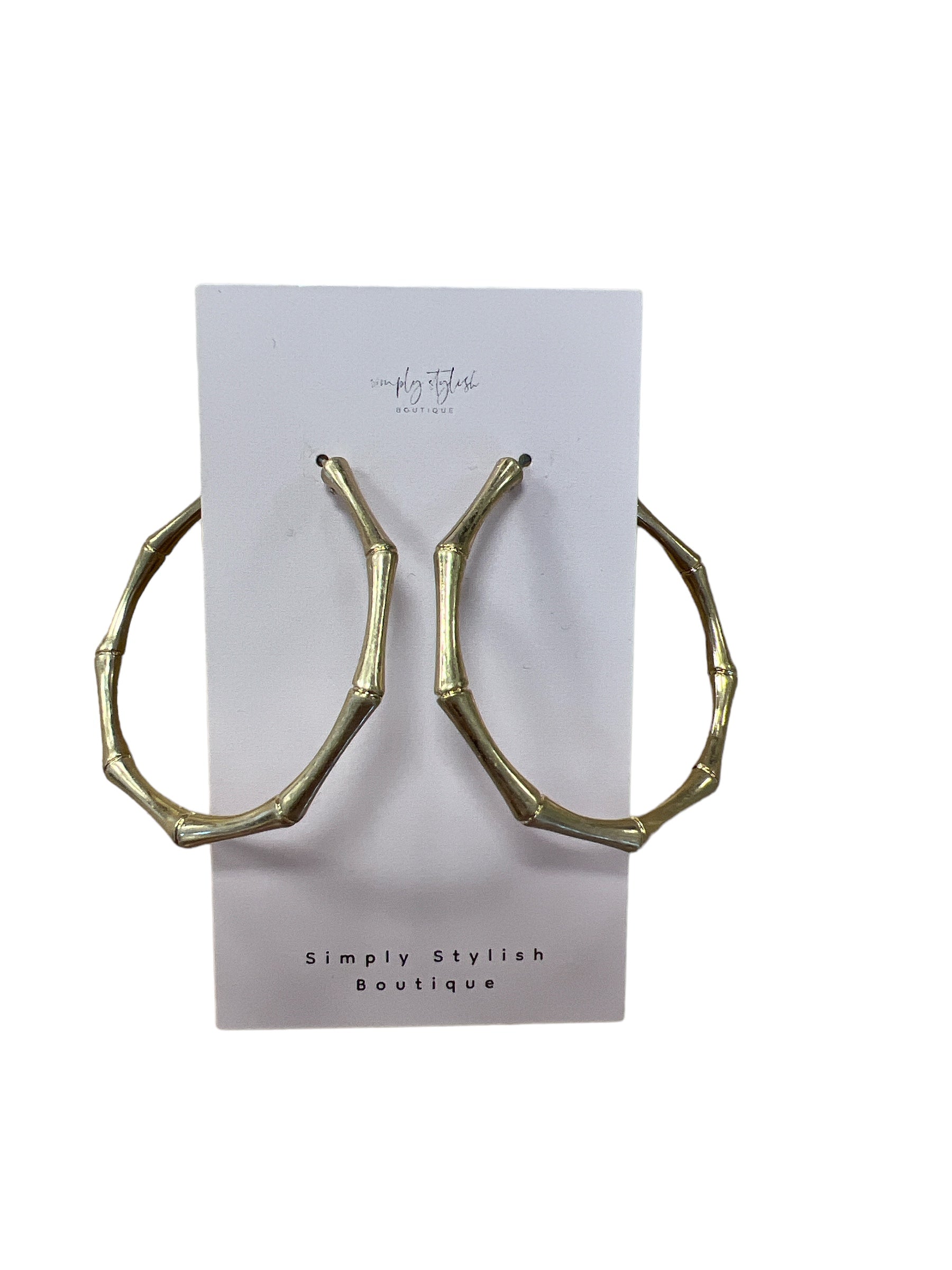 Bamboo Hoops-410 Jewelry-Simply Stylish Boutique-Simply Stylish Boutique | Women’s & Kid’s Fashion | Paducah, KY