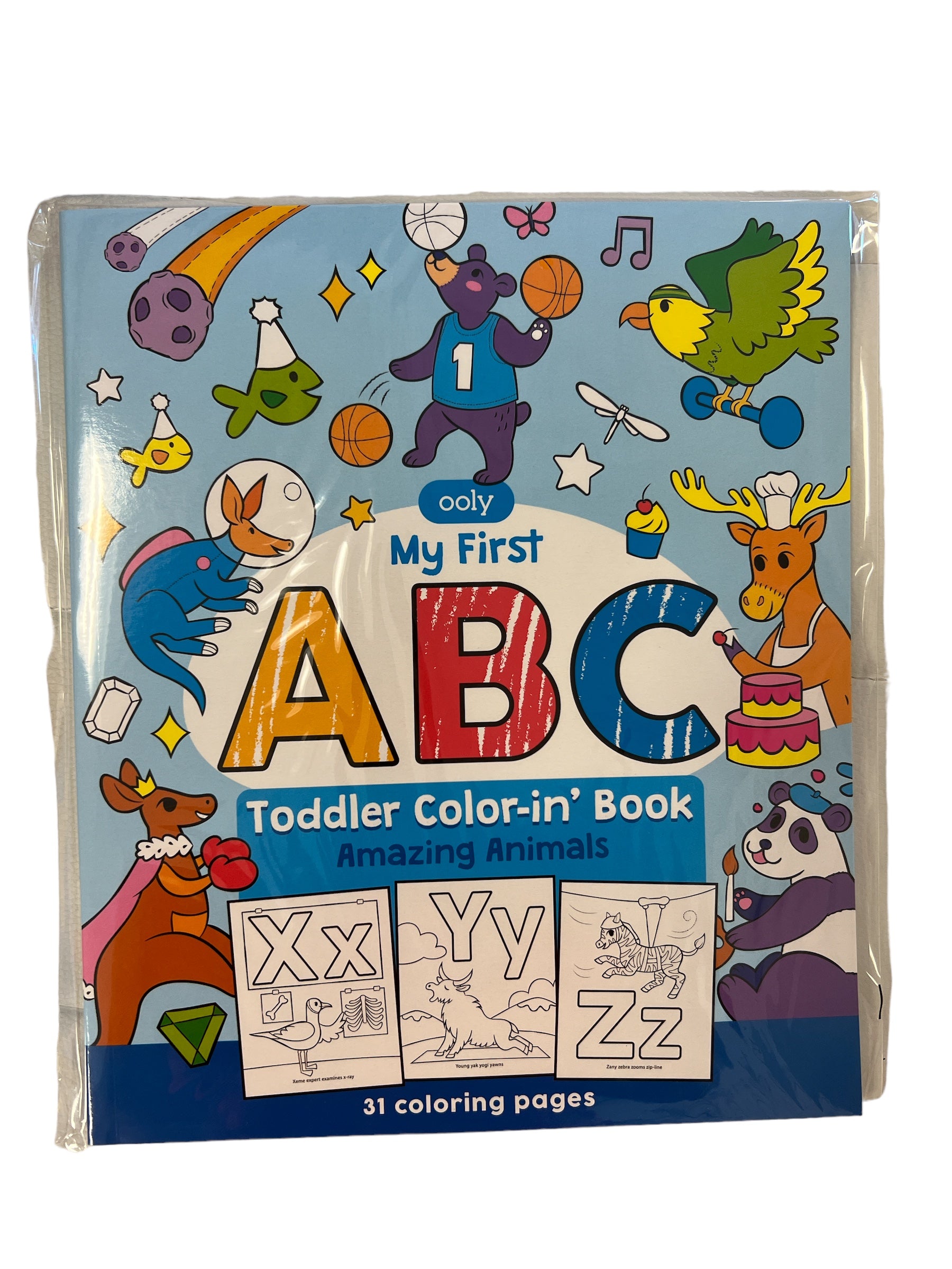 Ooly Abc: Amazing Animals Toddler Color-in' Book