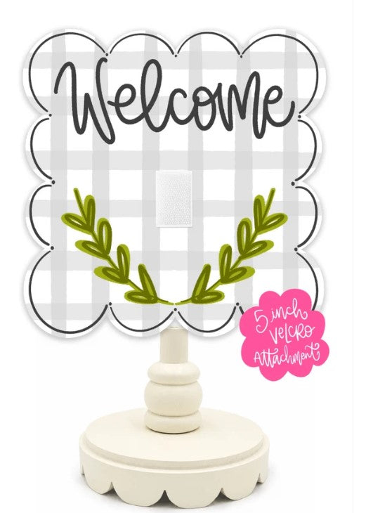Welcome Interchangeable Topper-510 General Gifts-Simply Stylish boutique-Simply Stylish Boutique | Women’s & Kid’s Fashion | Paducah, KY