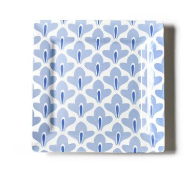Iris Blue Sprout Square Platter-510 General Gifts-Simply Stylish Boutique-Simply Stylish Boutique | Women’s & Kid’s Fashion | Paducah, KY